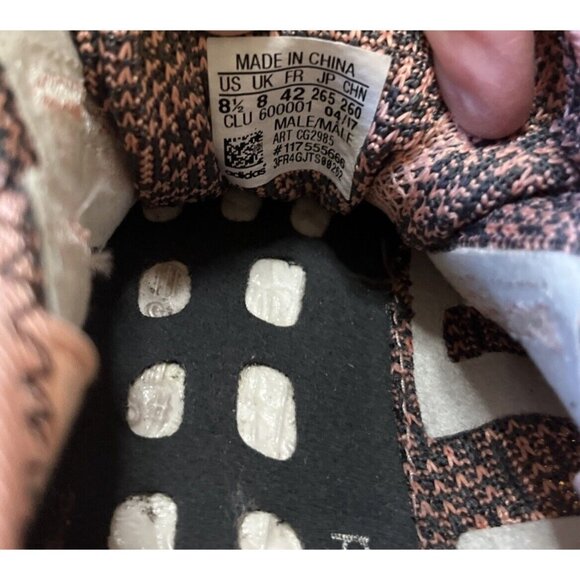 adidas PureBoost Salmon Running Shoe Pink Color Cushioned Comfy mens Size 8.5 - Picture 13 of 13